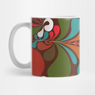 Groovy Folk Flowers, Maximalist Retro Decor / Summer of 1968 Mug